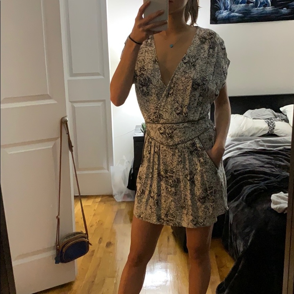 Evil Twin - Black and White Rose 🌹 Mini Dress
